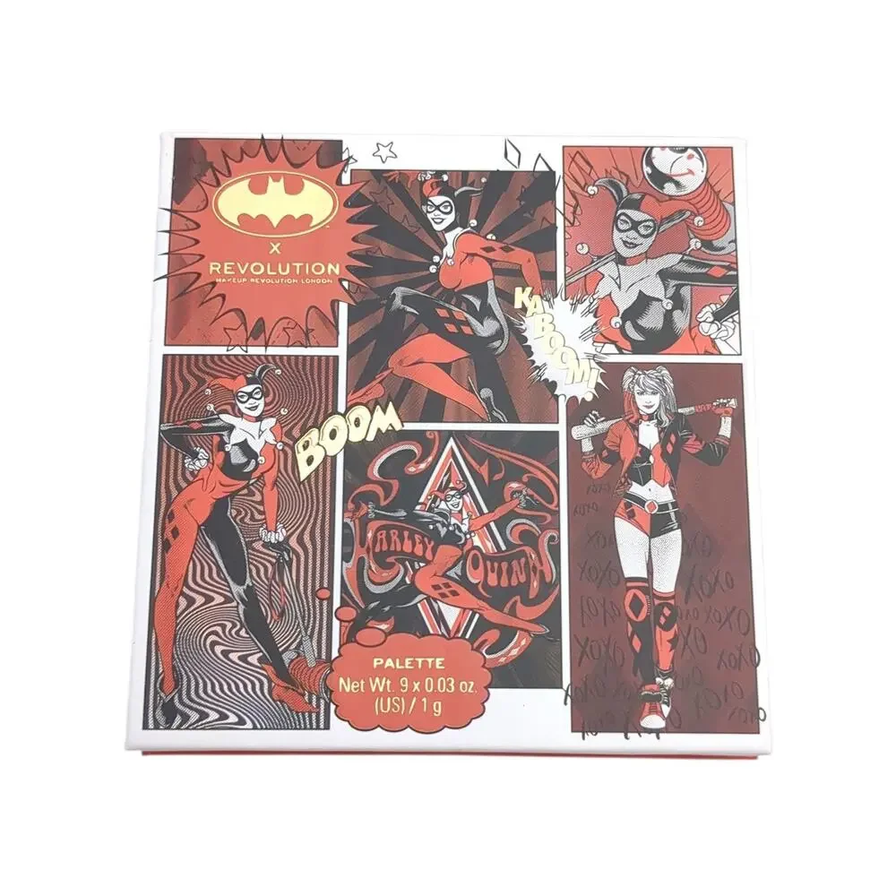 Revolution X Batman Poison Ivy Harley Quinn Makeup Bag Palette Lip Liner Set 7
